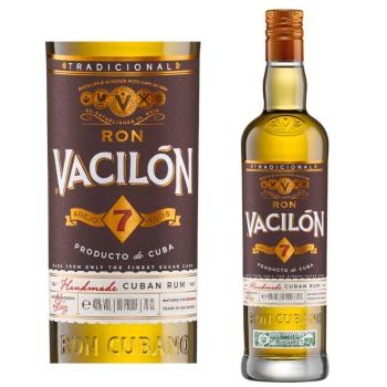 Rum Vacilon Anejo 7 Jahre Kuba Flasche und Etikett